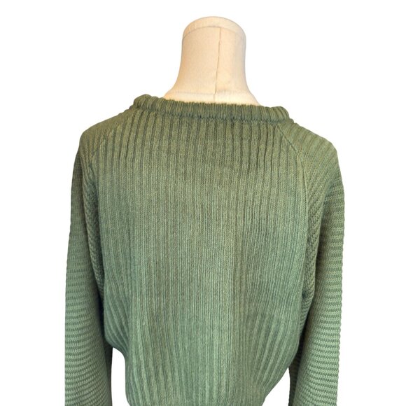 PrettyLittleThing XL Plus Khaki Cropped Rib Knit Jumper - NWT - Picture 12 of 14